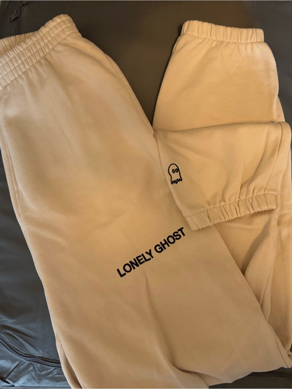 LONELY GHOST Cream Sweatpants